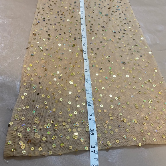 y2k vintage confetti seashell mesh sequins Sheer festival flare pants. - Picture 7 of 8